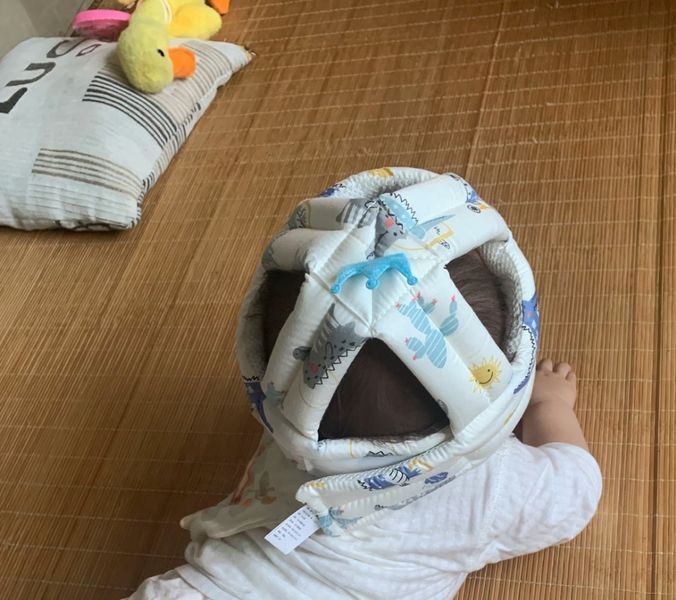 Дитяча Шапочка для захисту голови грудничка Шолом шапка для захисту малюка від падінь HMF-0020 фото