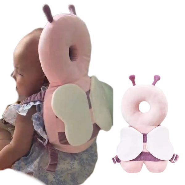 Бджілка на 3х ремінцях подушка-рюкзак на спину дитини для захисту голови від падінь HBeeP-001 фото