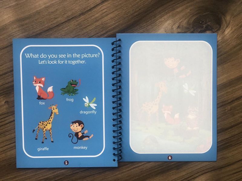 Водна розмальовка з маркером книга аквакнига малюй водой розфарбовка тваринки мир тварин фото