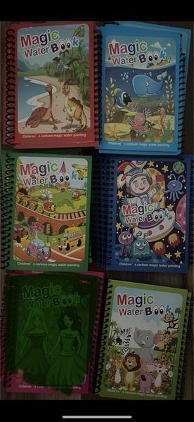 Водна розмальовка багаторазова з маркером водна книга Magic water book WW005 фото