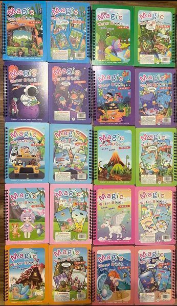 Водна розмальовка багаторазова з маркером водна книга Magic water book WW005 фото