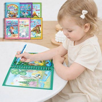 Багаторазова водна розмальовка з водним маркером для дівчаток girls фото