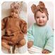Коричнева одношарова шапочка дитяча чалма тюрбан для дівчинки HG-004 фото 1